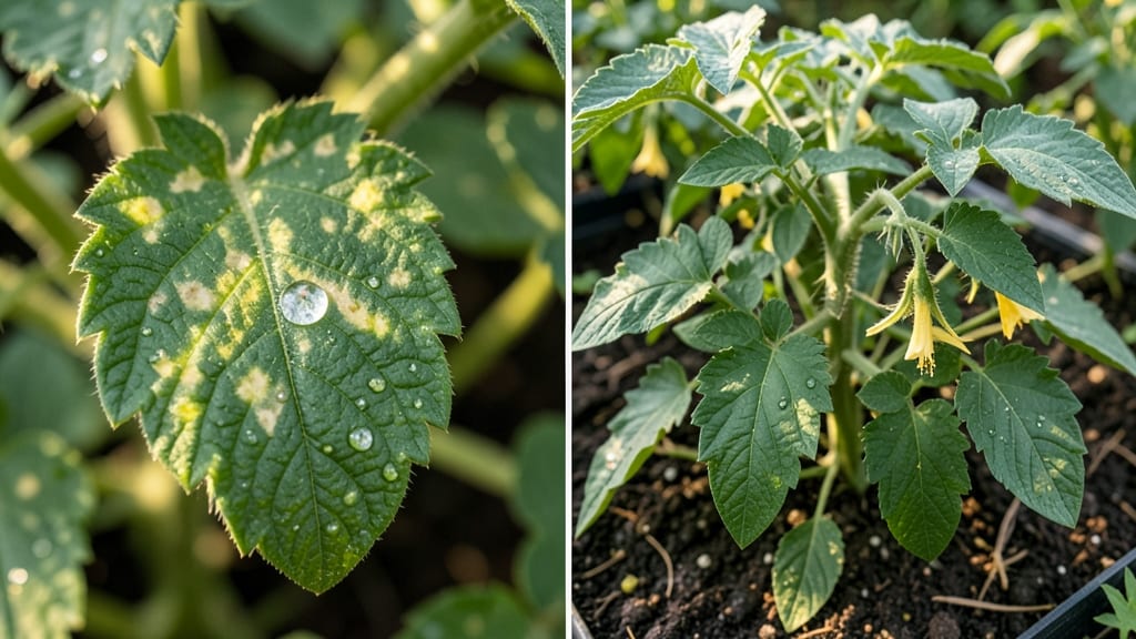 Whitefly Infestation: Fast Fix for Clear Spots on Tomato Leaves