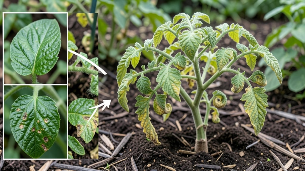Tomato Seedling Leaf Curl: Viral-Fix Spray That Stops Yellowing in Days