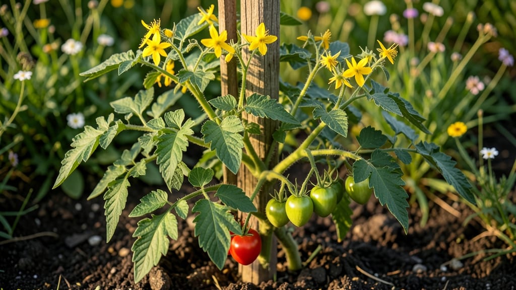 Yellow Flowers Tomato Plants: Towering Vines With Year-Round Color