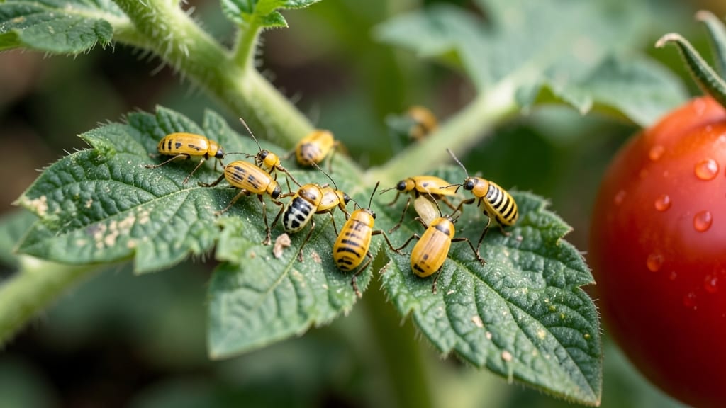Insects Eating Tomato Plant Leaves: Natural Spray Barrier to Save Your Harvest